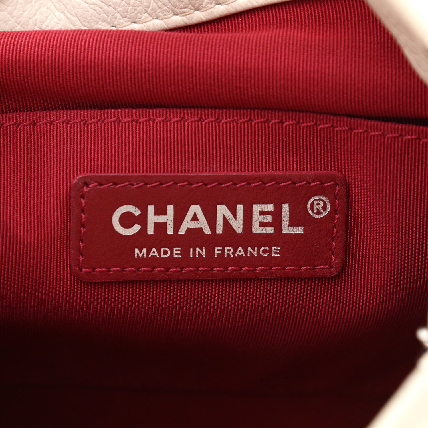 Chanel Aged Calfskin Quilted Small Gabrielle Bucket White Black 6 of 13