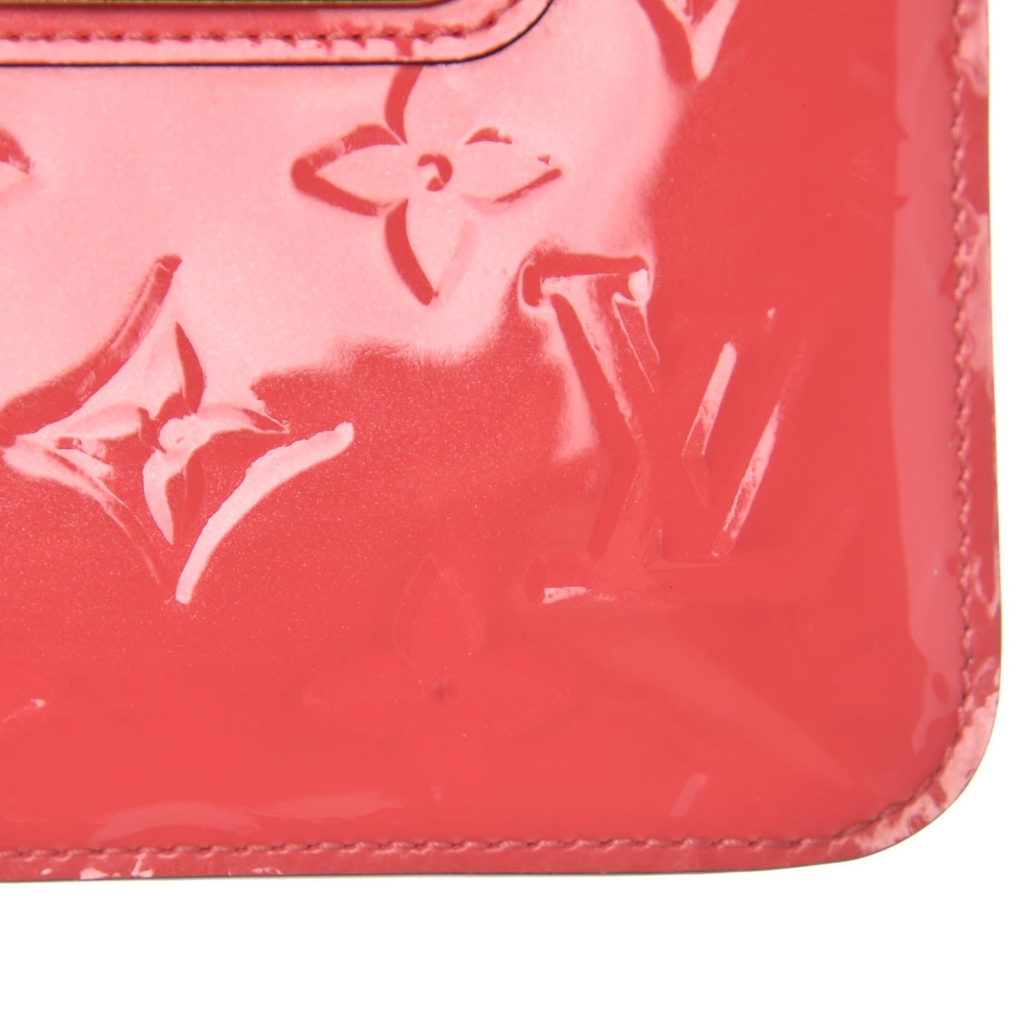 Louis Vuitton Vernis Key Pouch Rose Litchi 9 of 9