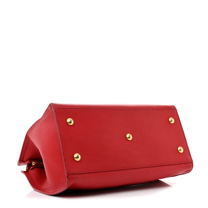 Saint Laurent Calfskin Small Classic Y Cabas Red 4 of 15