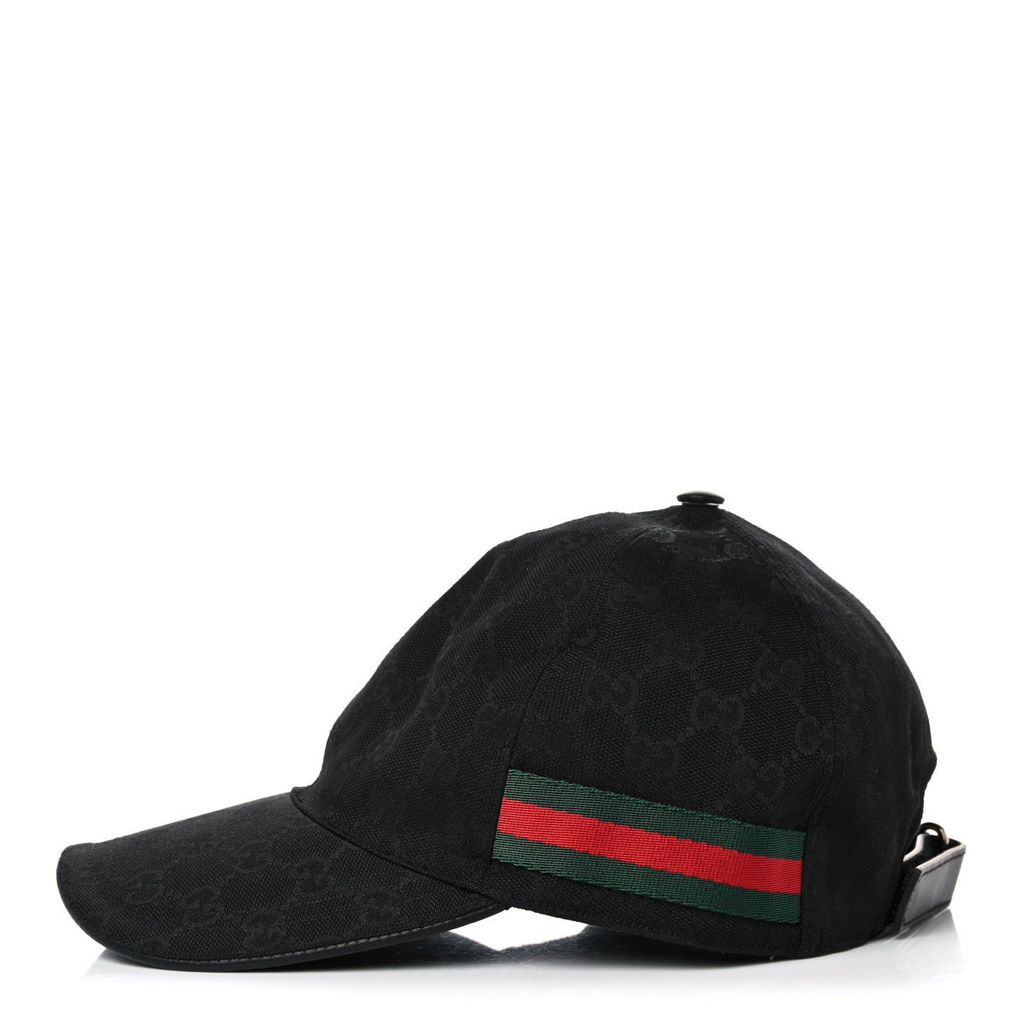 Monogram Web Baseball Hat M Black