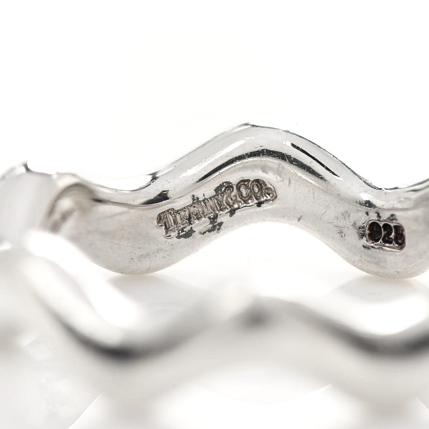 Tiffany Sterling Silver Paloma Picasso Zig Zag Ring 49 5 4 of 6