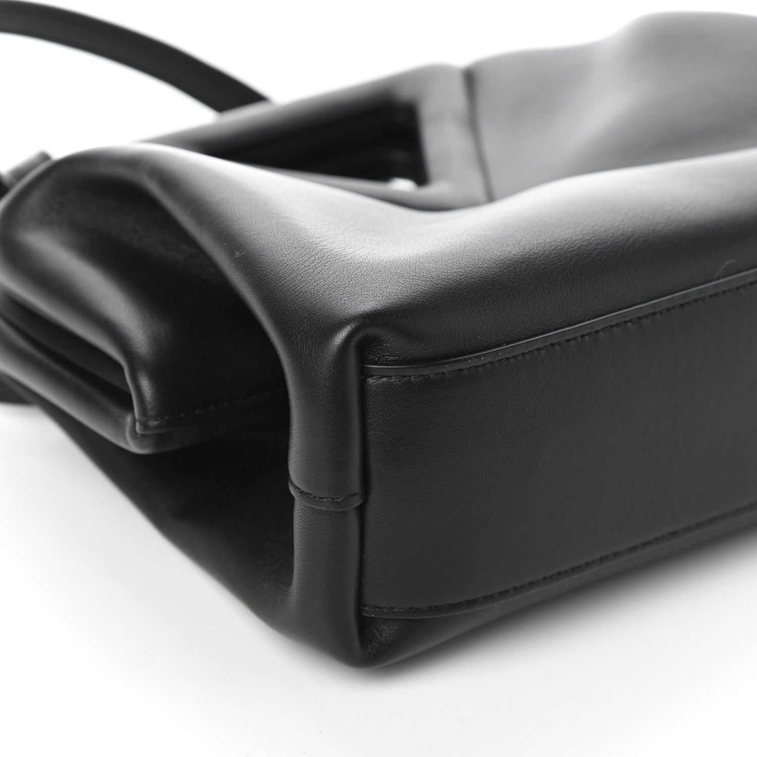 Bottega Veneta Calfskin Small The Point Triangle Bag Black 8 of 9