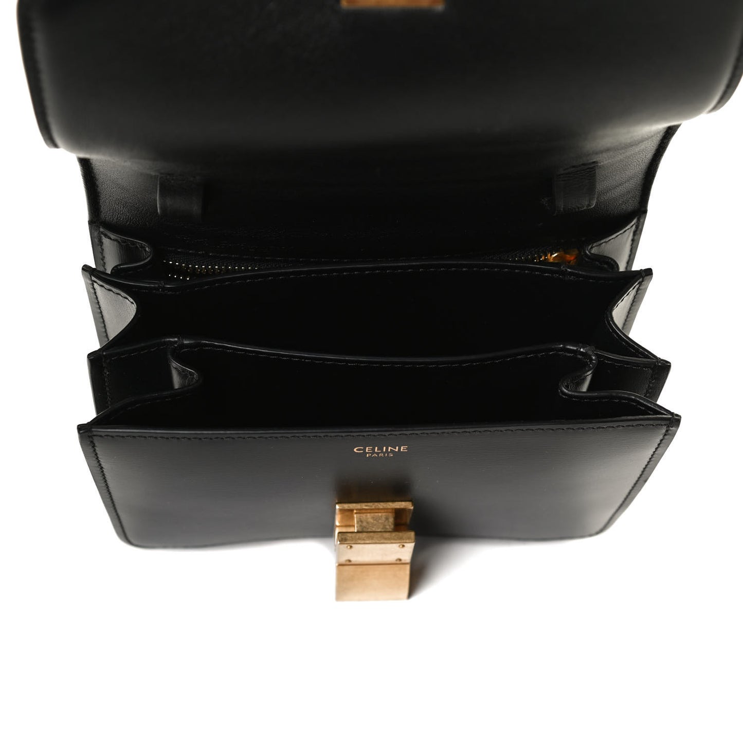 Box Calfskin Small Classic Box Flap Bag Black