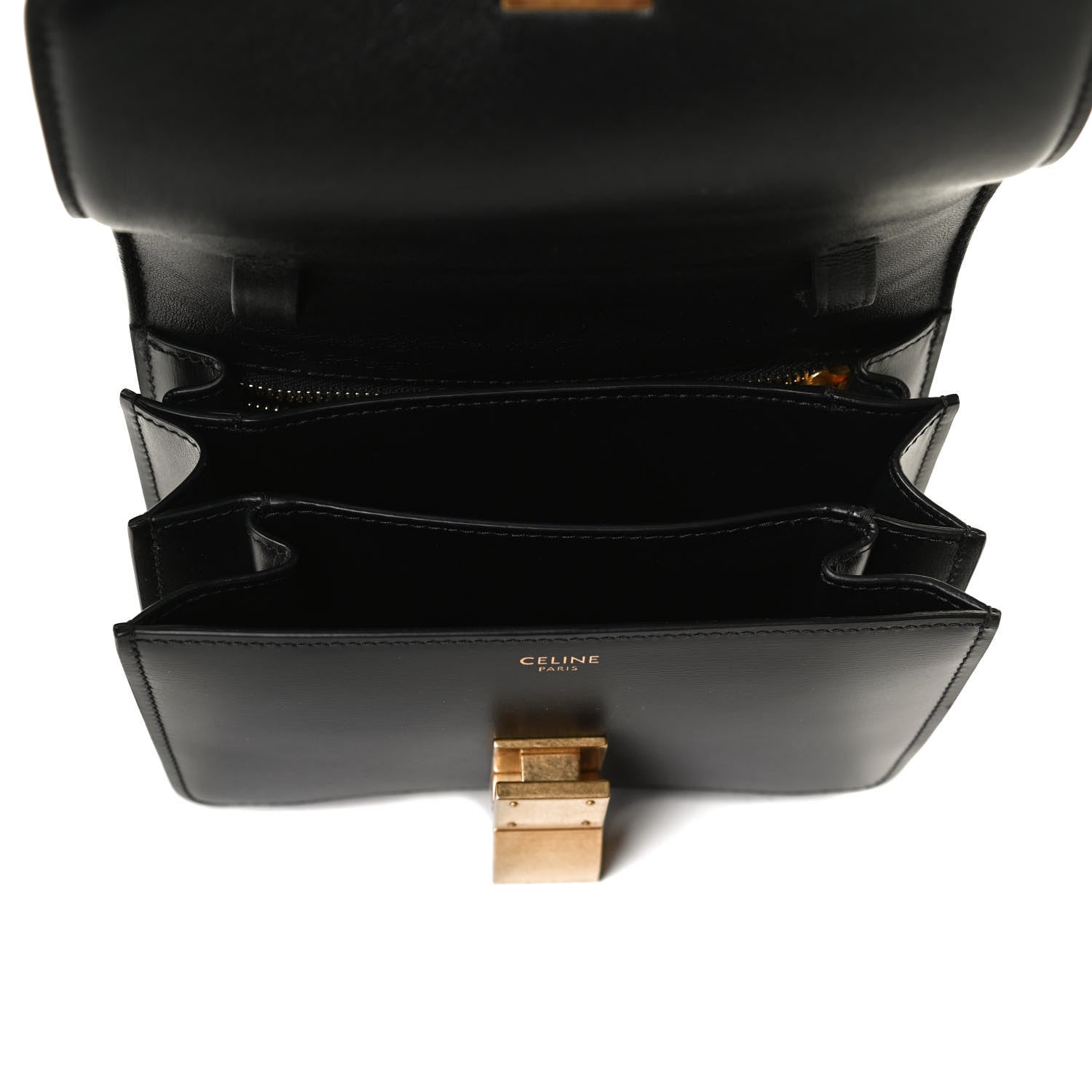Celine Box Calfskin Small Classic Box Flap Bag Black 5 of 14