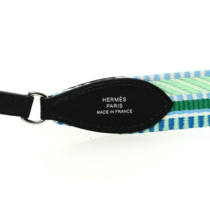 Hermes Toile Swift Cavale To Go Shoulder Strap Vert Pale Vert Fizz Black 3 of 3
