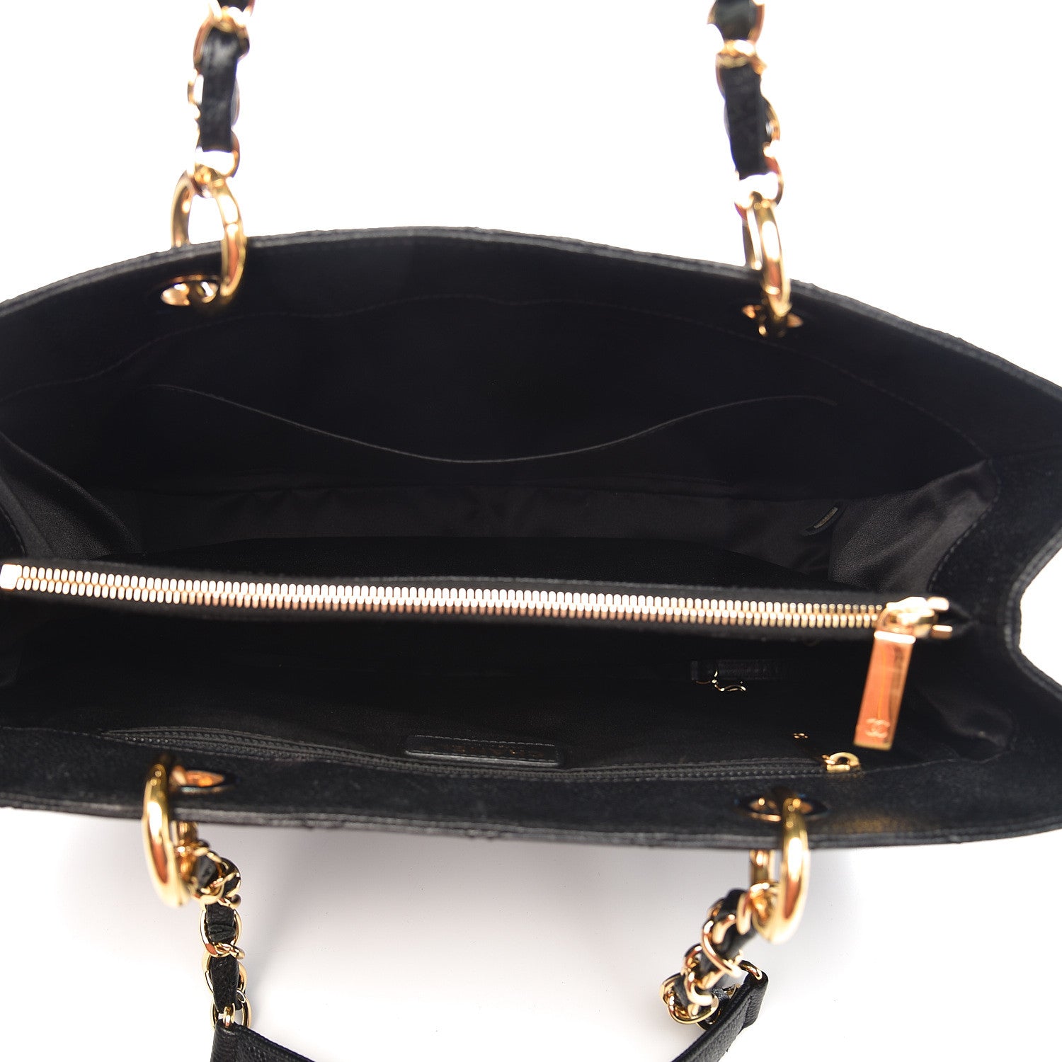 Chanel Caviar Quilted Grand Shopping Tote GST Black 4 of 11
