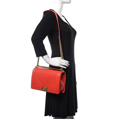 Chanel Calfskin Quilted New Medium Boy Flap Red 2 of 13