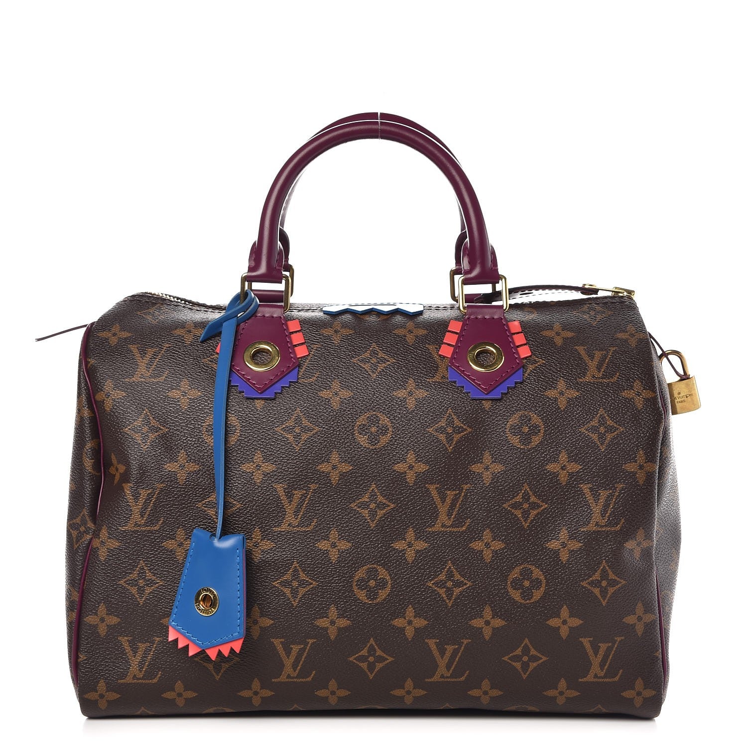Louis Vuitton Monogram Totem Speedy 30 Magenta 1 of 8