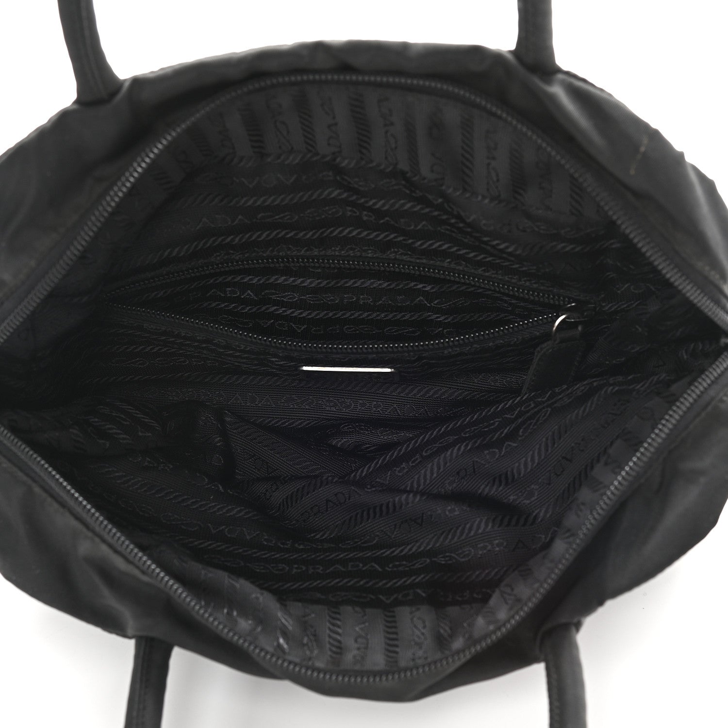 Prada Tessuto Nylon Shoulder Bag Black 4 of 8
