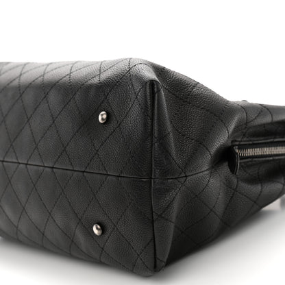 Chanel Grained Vegetal Calfskin Urban Shopping Tote Black 12 of 13