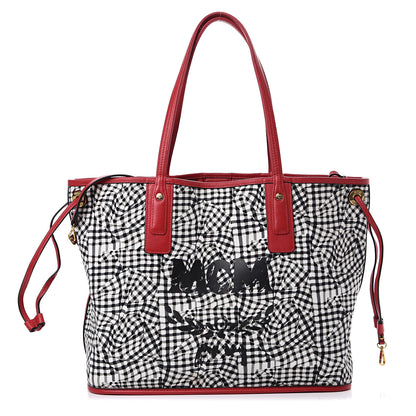 MCM Visetos Medium Liz Reversible Shopper Tote Ruby Red 3 of 19