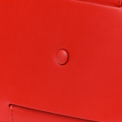 Bottega Veneta French Calfskin Shell Bag Chili Tomato 12 of 12