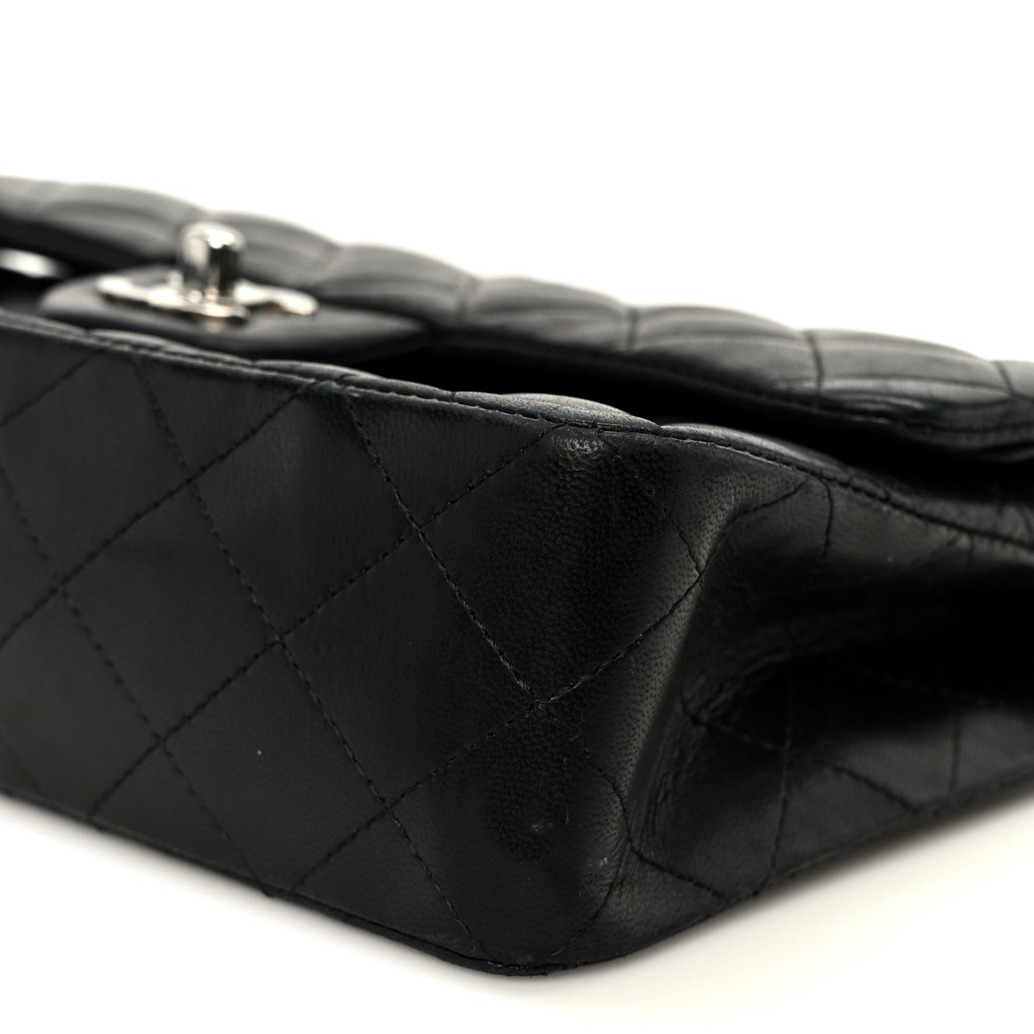 Chanel Lambskin Quilted Small Double Flap Black 11 of 12