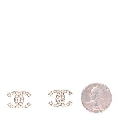 Chanel Pearl CC Earrings Gold 2 of 4