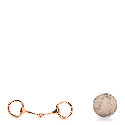 Hermes Permabrass Mors Scarf Ring Rose Gold 2 of 3