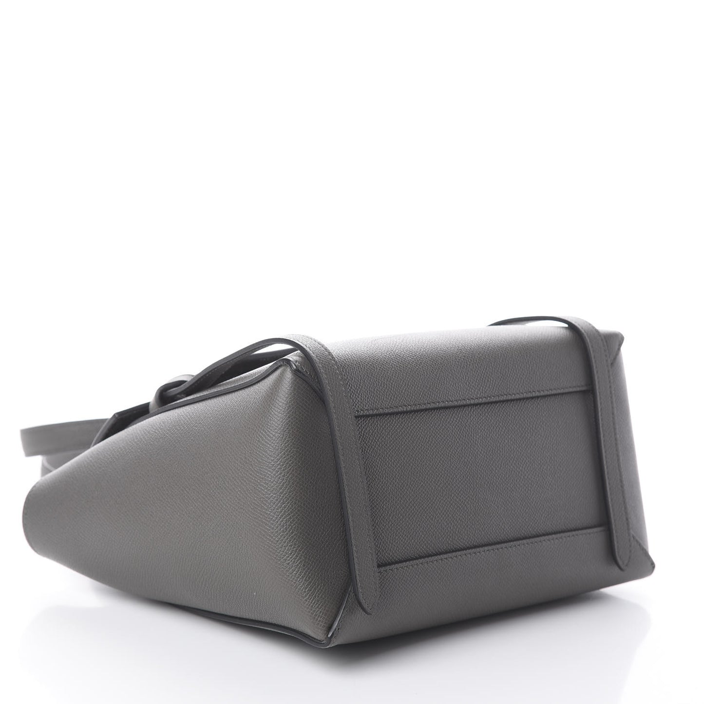 Grained Calfskin Micro Belt Bag Grey
