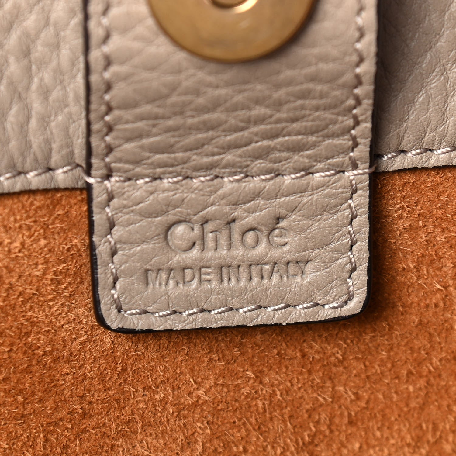 Chloe Smooth Calfskin Medium Milo Shopping Tote Motty Grey 6 of 9