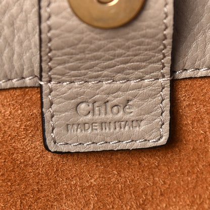 Chloe Smooth Calfskin Medium Milo Shopping Tote Motty Grey 6 of 9