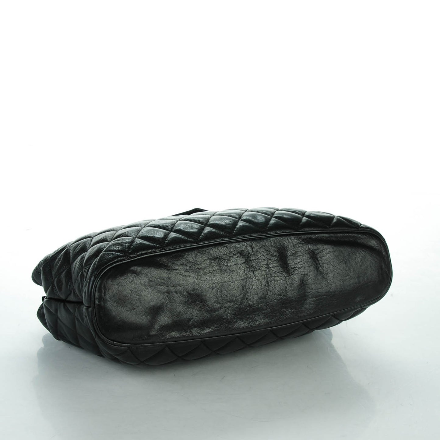 Lambskin Quilted Shoulder Bag Black