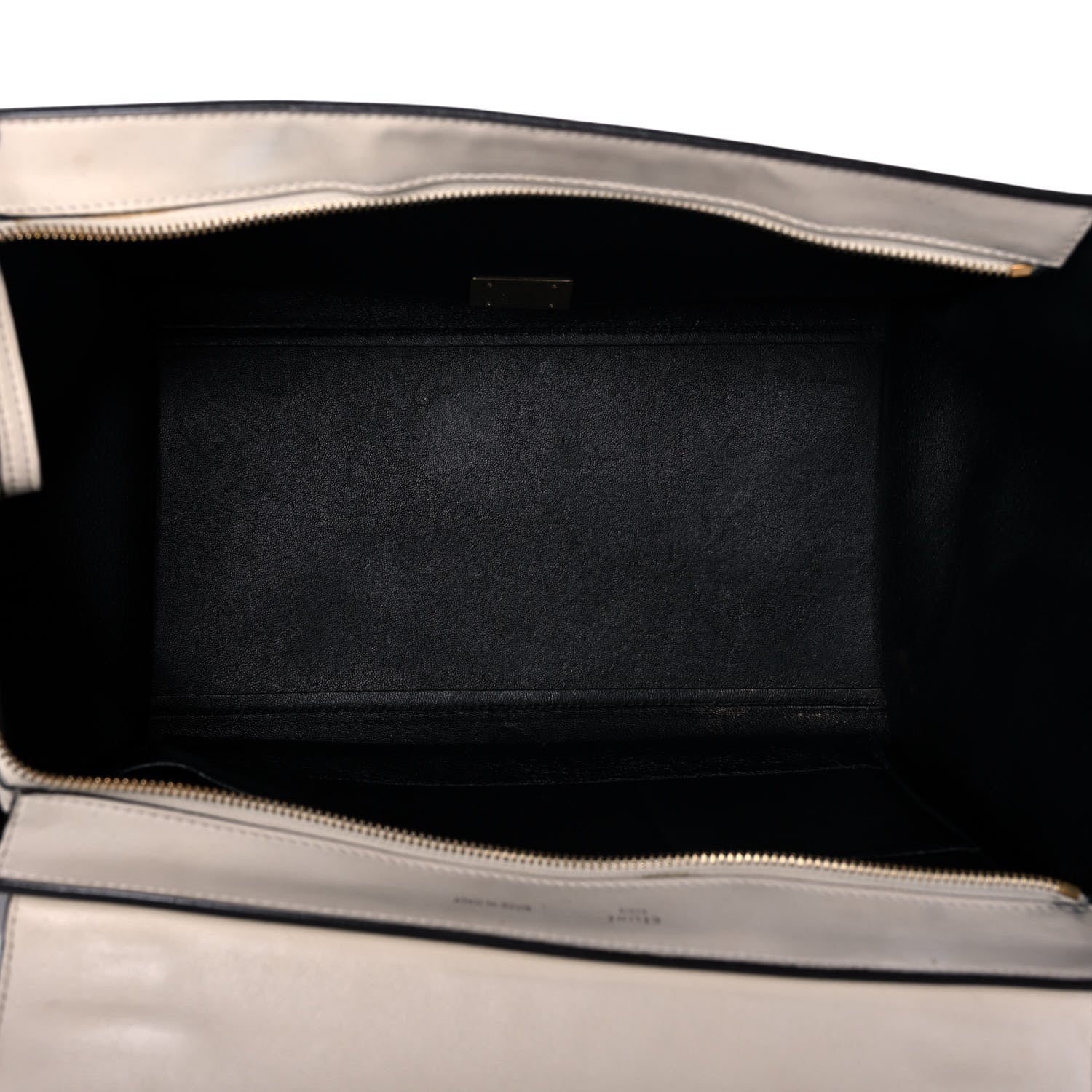 Celine Calfskin Suede Whipsnake Medium Trapeze Black White 5 of 18