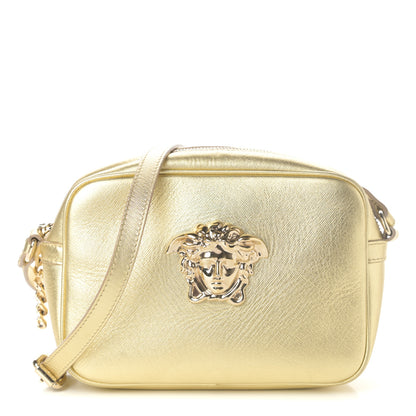 Versace Grained Calfskin Palazzo Medusa Camera Bag Gold 1 of 9