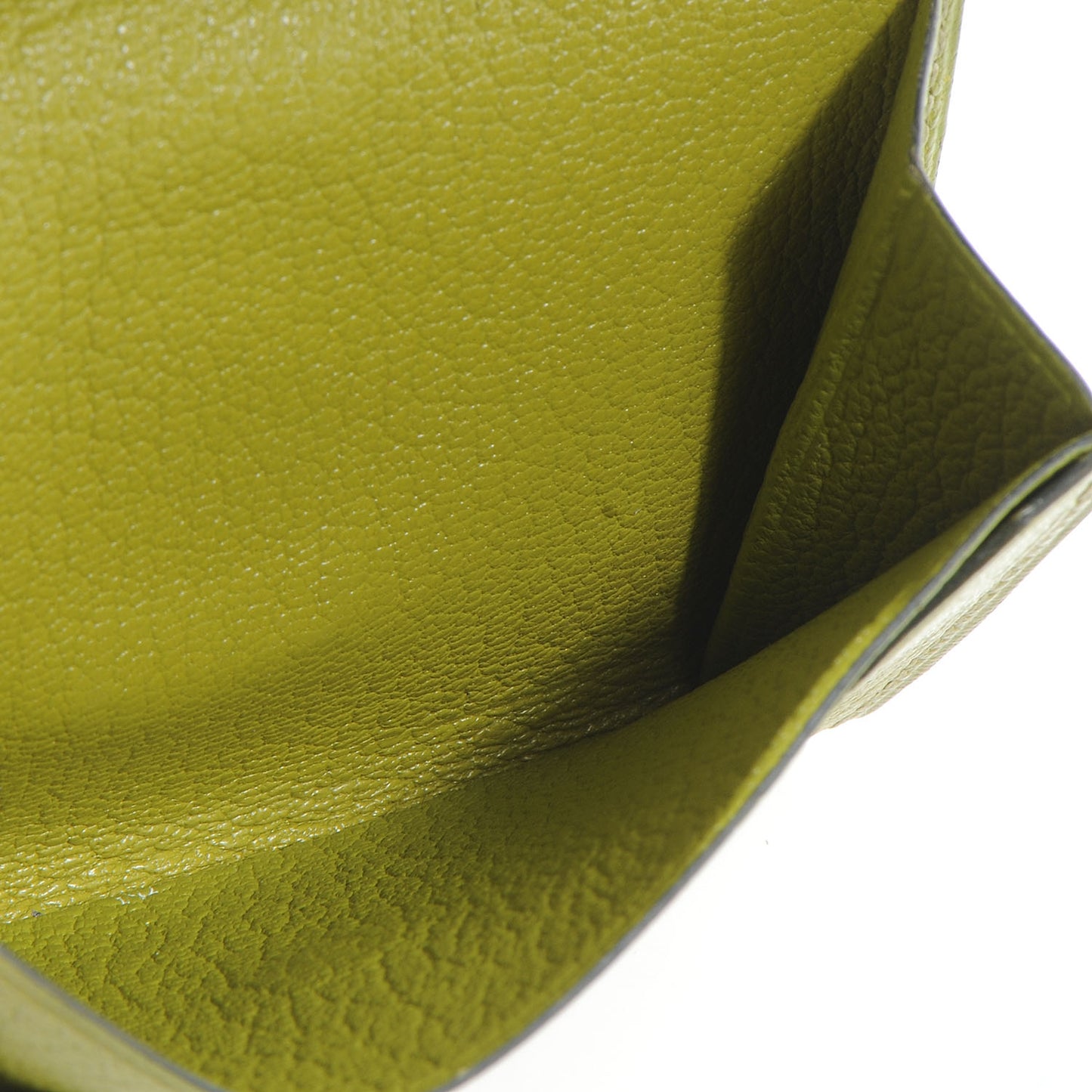 Chevre Bearn Card Case Wallet Vert Anis