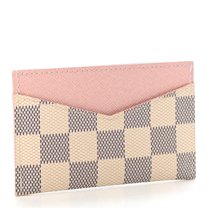 Louis Vuitton Damier Azur Daily Card Holder Rose Ballerine 2 of 4
