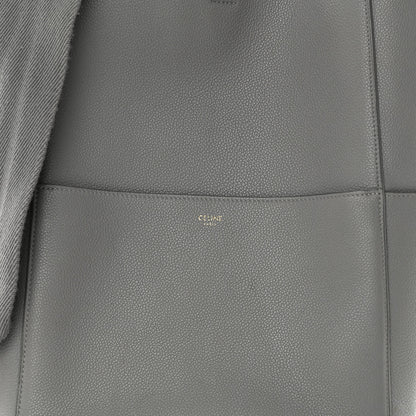 Celine Soft Grained Calfskin Sangle Bucket Bag Cloud 8 of 10