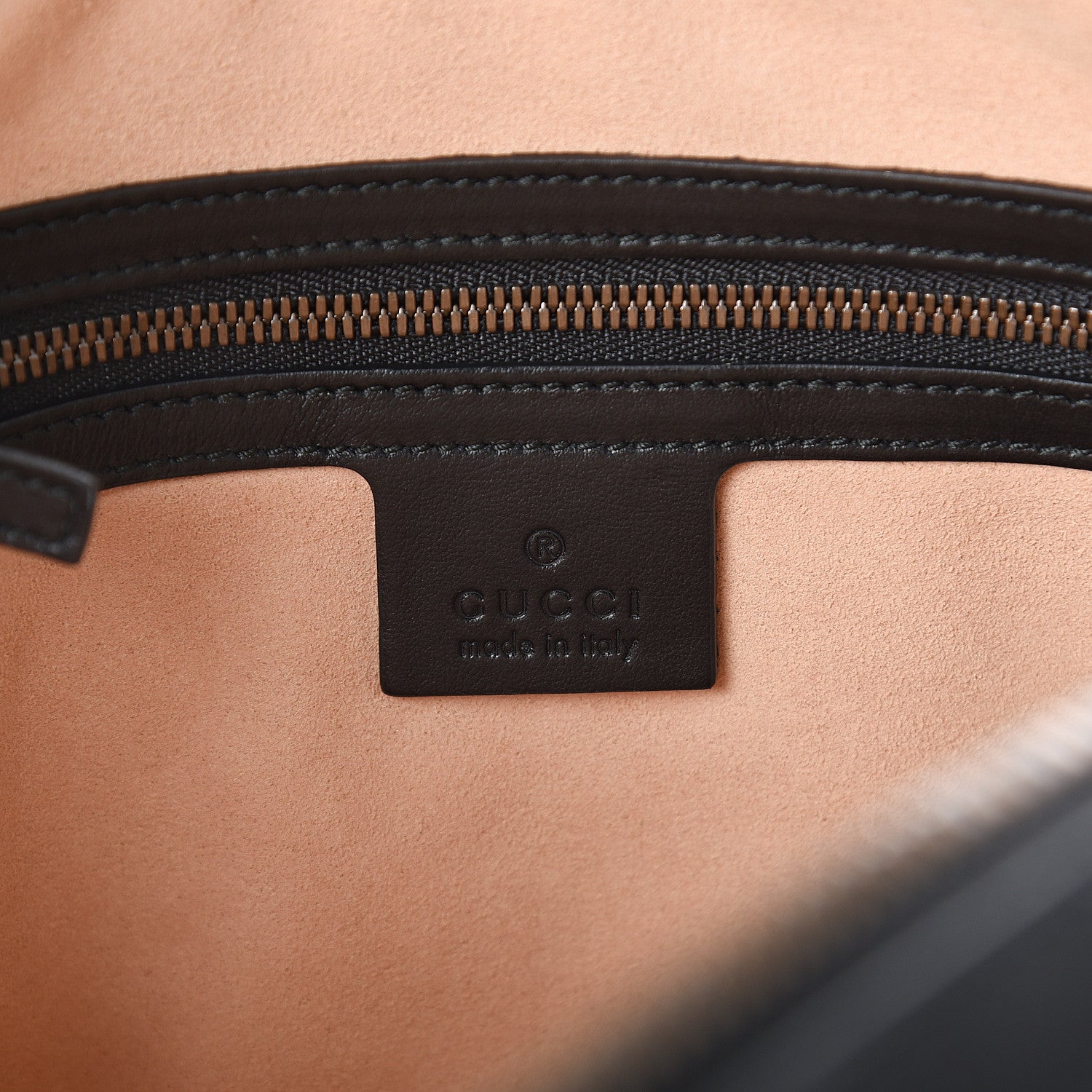 Gucci Calfskin Matelasse Mens GG Marmont Belt Bag 90 36 Black 5 of 8