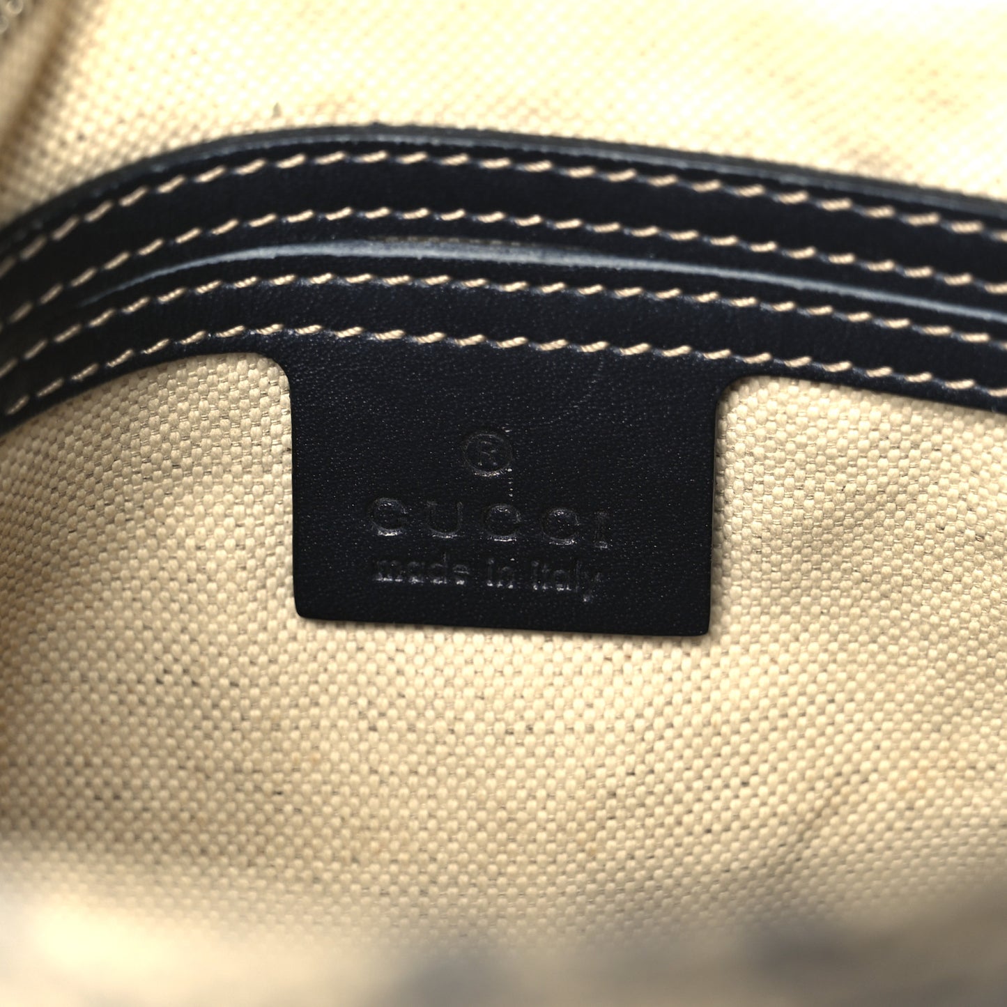 GG Supreme Monogram Small Flat Messenger Bag Navy