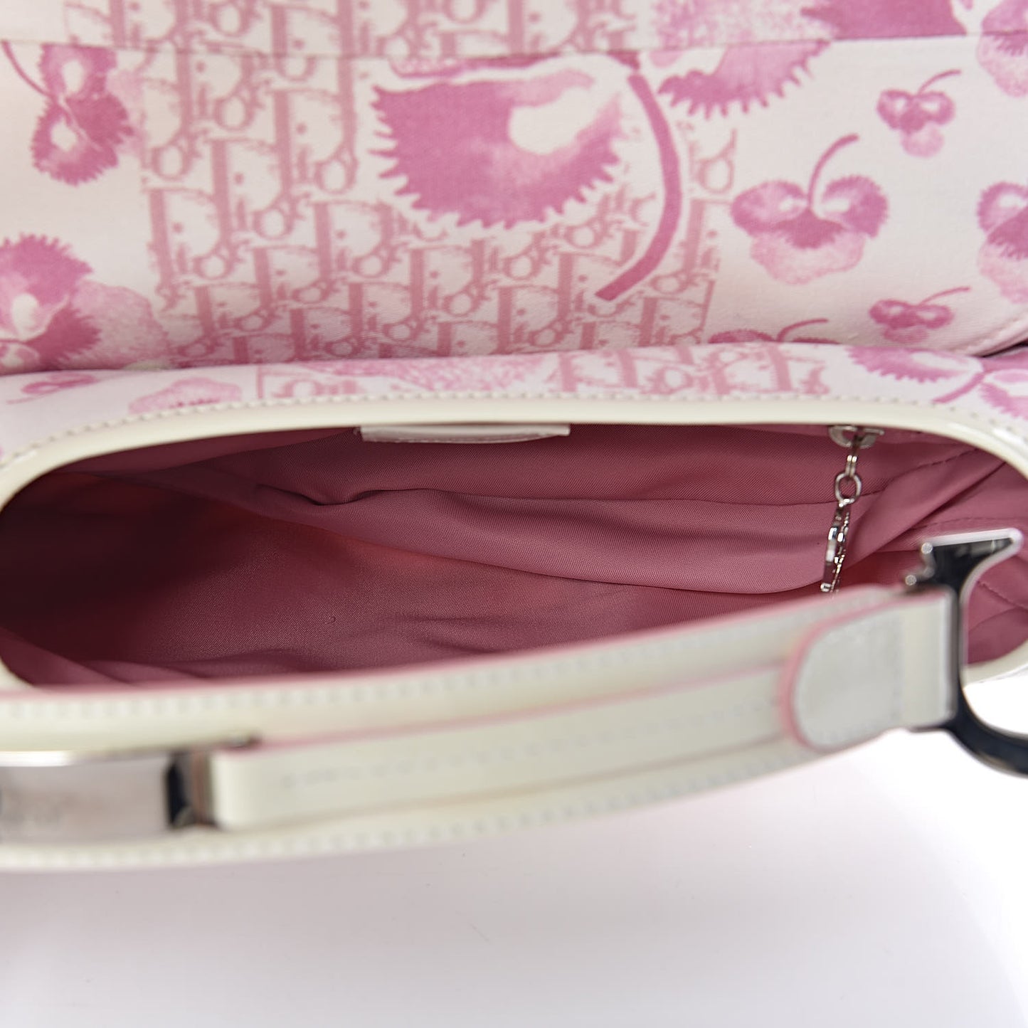 Monogram Floral Saddle Bag Pink