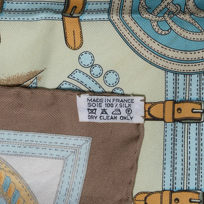Hermes Silk Grande Tenue Pocket Square 5 of 6