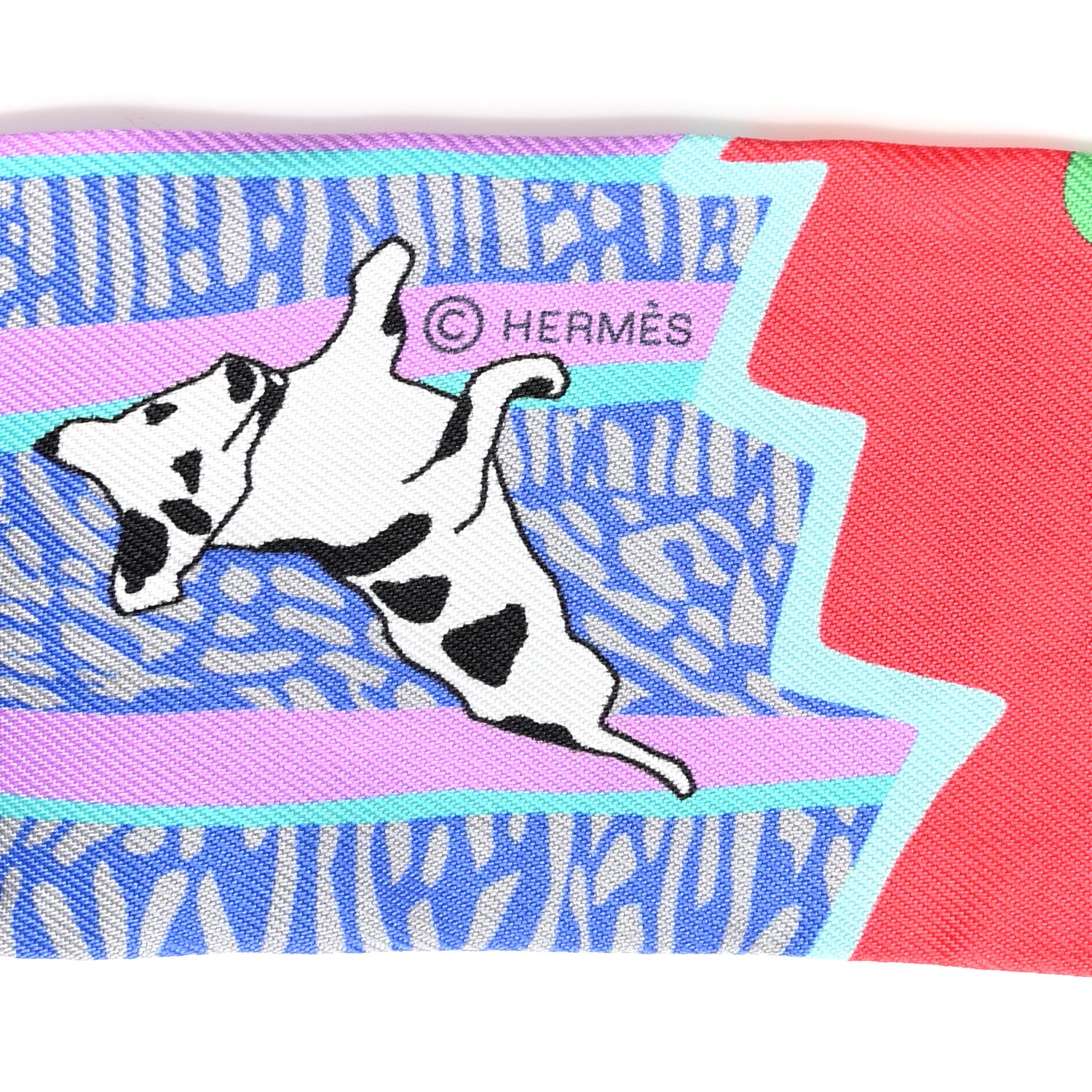 Hermes Silk En Liberte Twilly Vert Cyclamen Multicolor 4 of 5