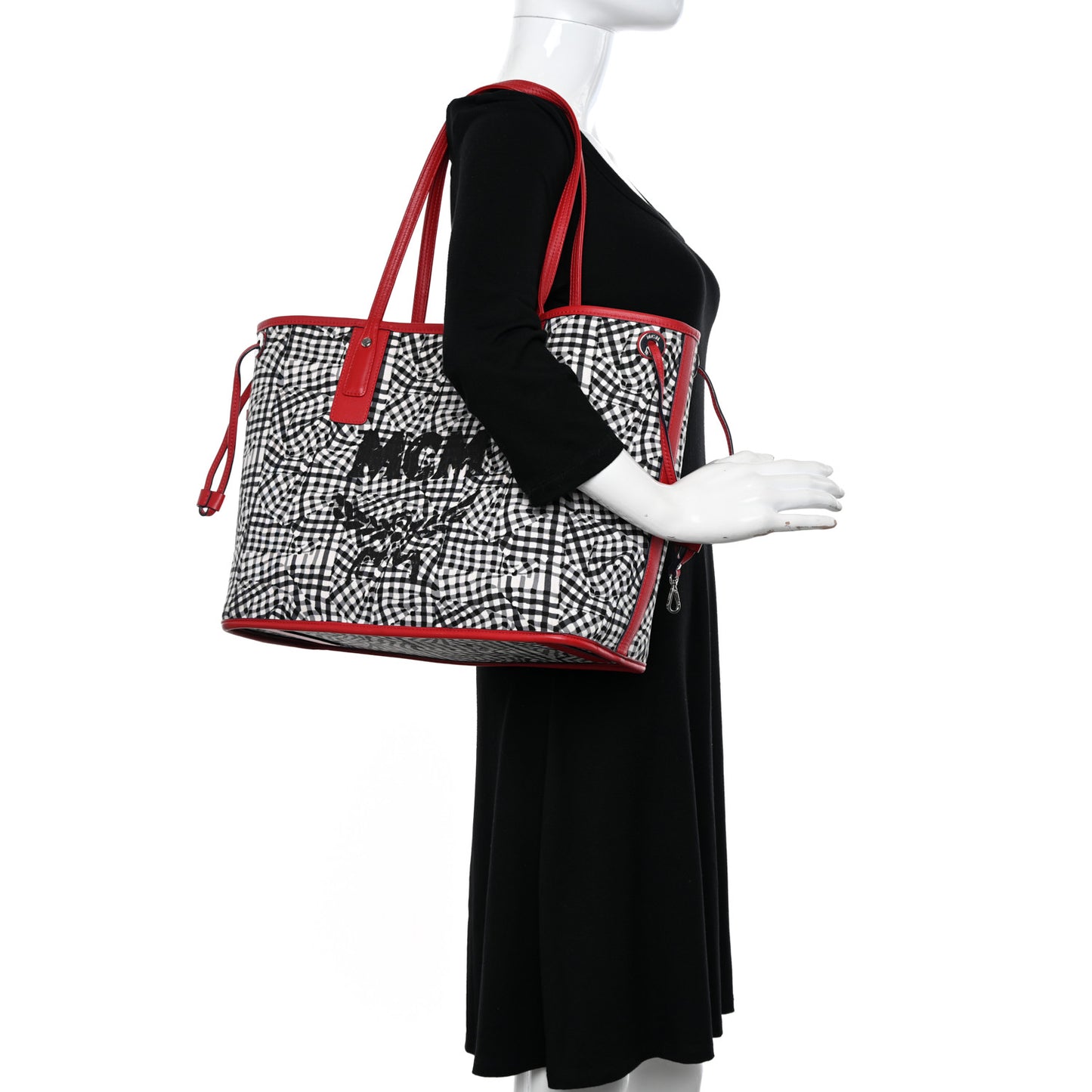 Visetos Large Liz Reversible Shopper Tote Ruby Red