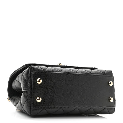 Chanel Caviar Quilted Extra Mini Coco Handle Flap Black 4 of 11