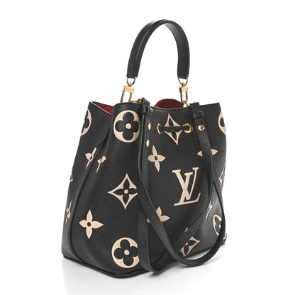 Louis Vuitton Empreinte Monogram Giant Neonoe MM Black Beige 4 of 12