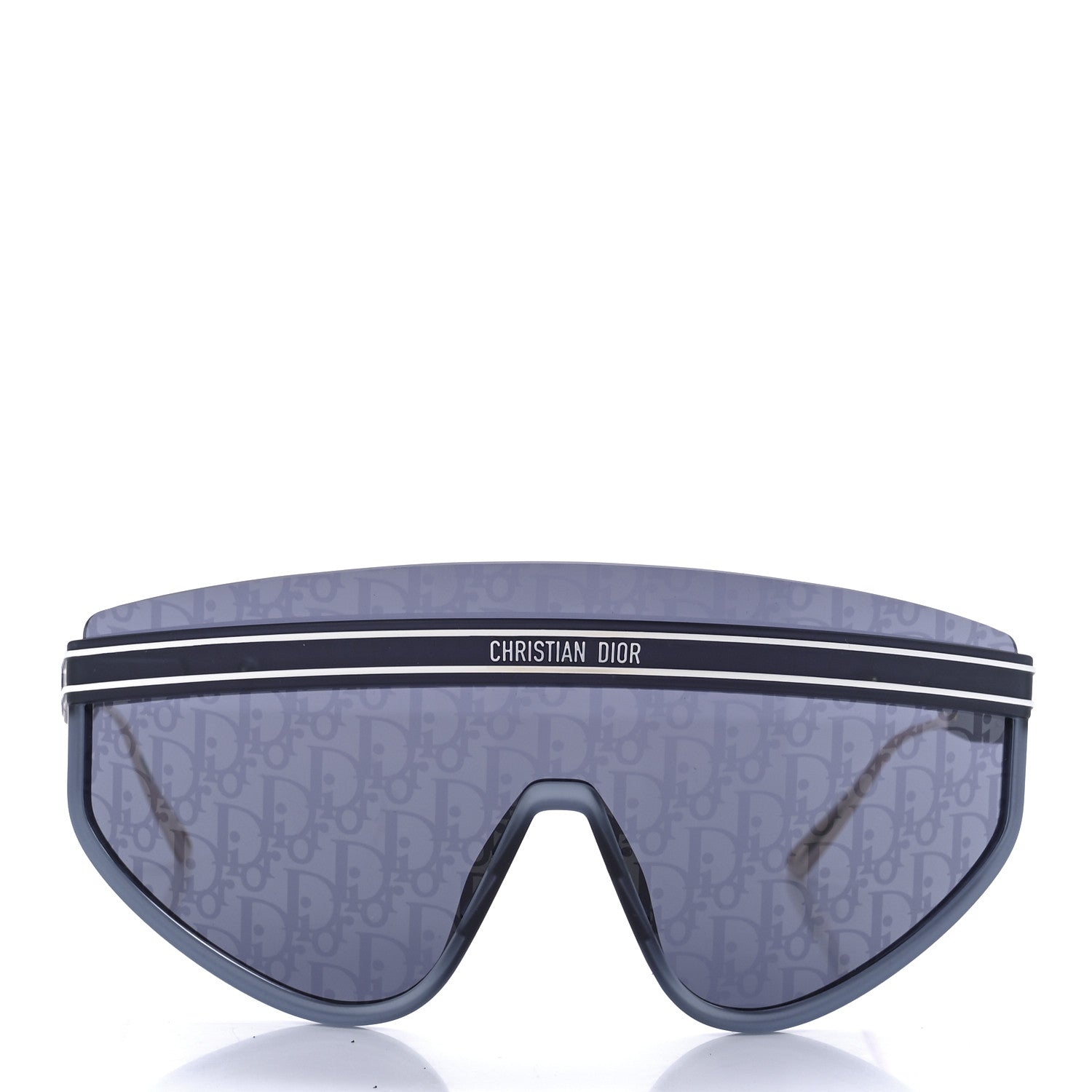 Christian Dior Oblique Mask DiorClub M2U Sunglasses Translucent Blue 2 of 9