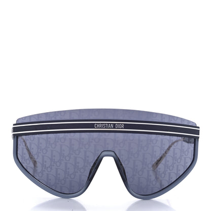 Christian Dior Oblique Mask DiorClub M2U Sunglasses Translucent Blue 2 of 9