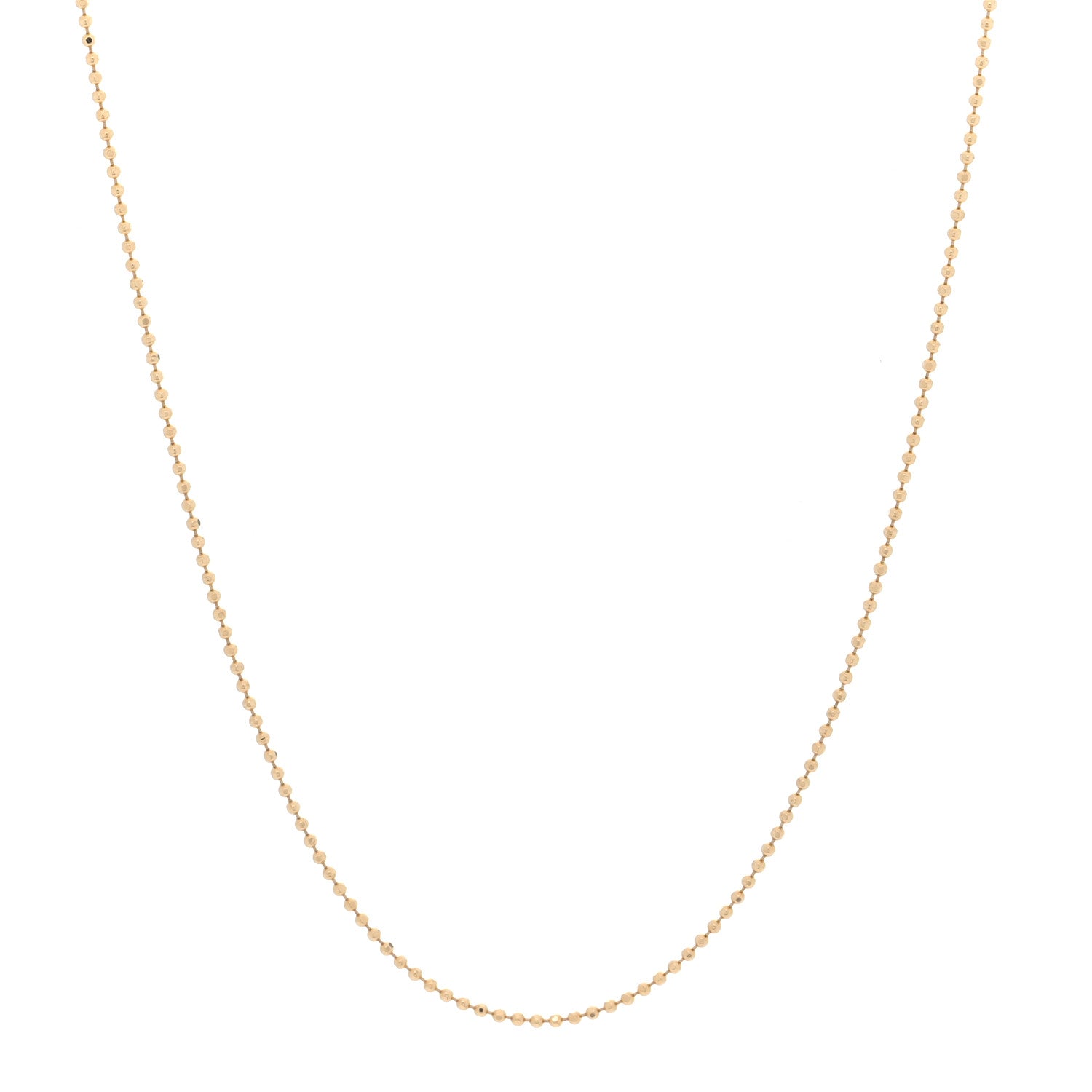 Jennifer Meyer 14K Yellow Gold Bead Chain Necklace 1 of 4