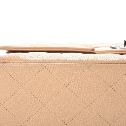 Chanel Caviar Quilted Jumbo Double Flap Beige Clair 9 of 12
