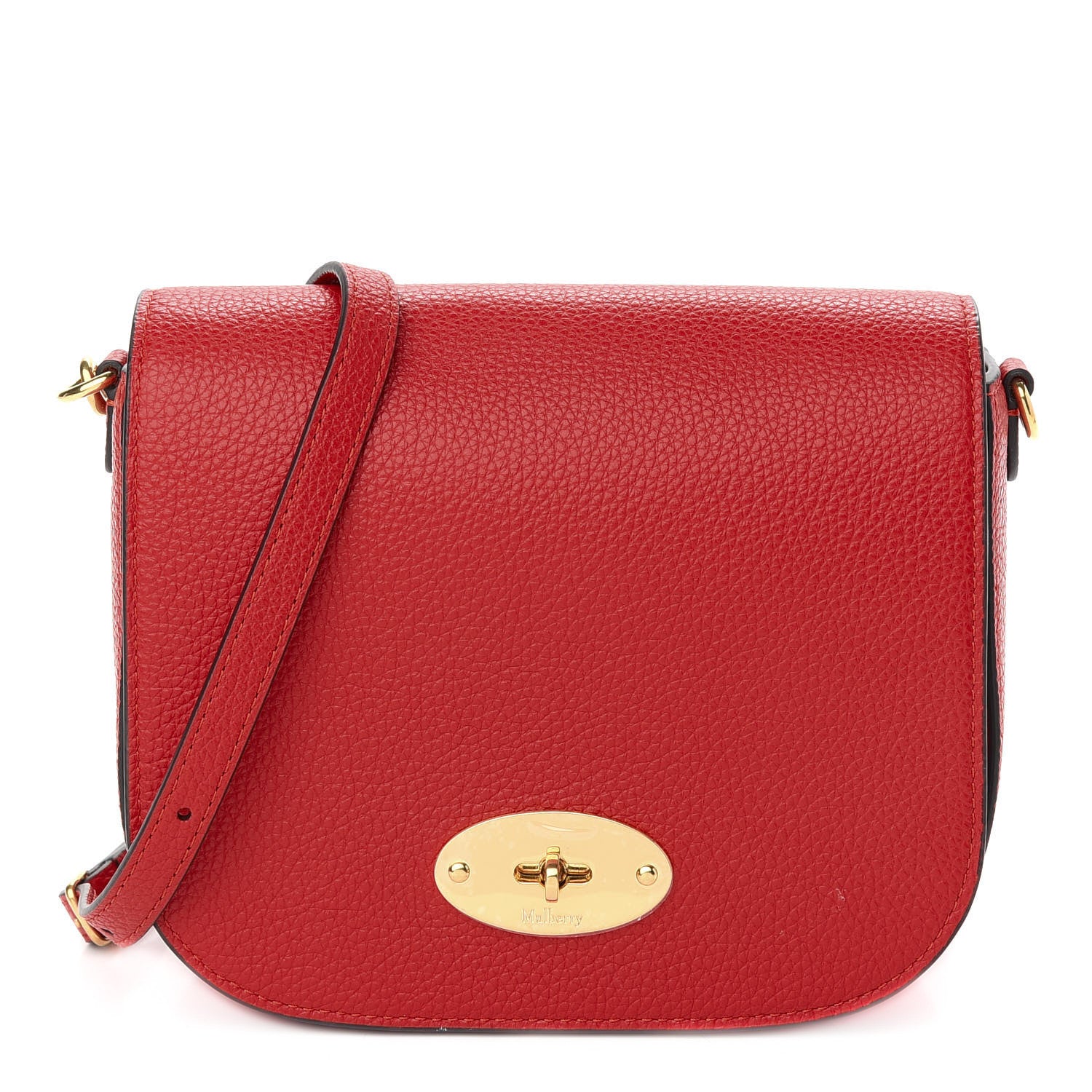 Mulberry Classic Grained Calfskin Small Darley Satchel Lipstick Red 1 of 9