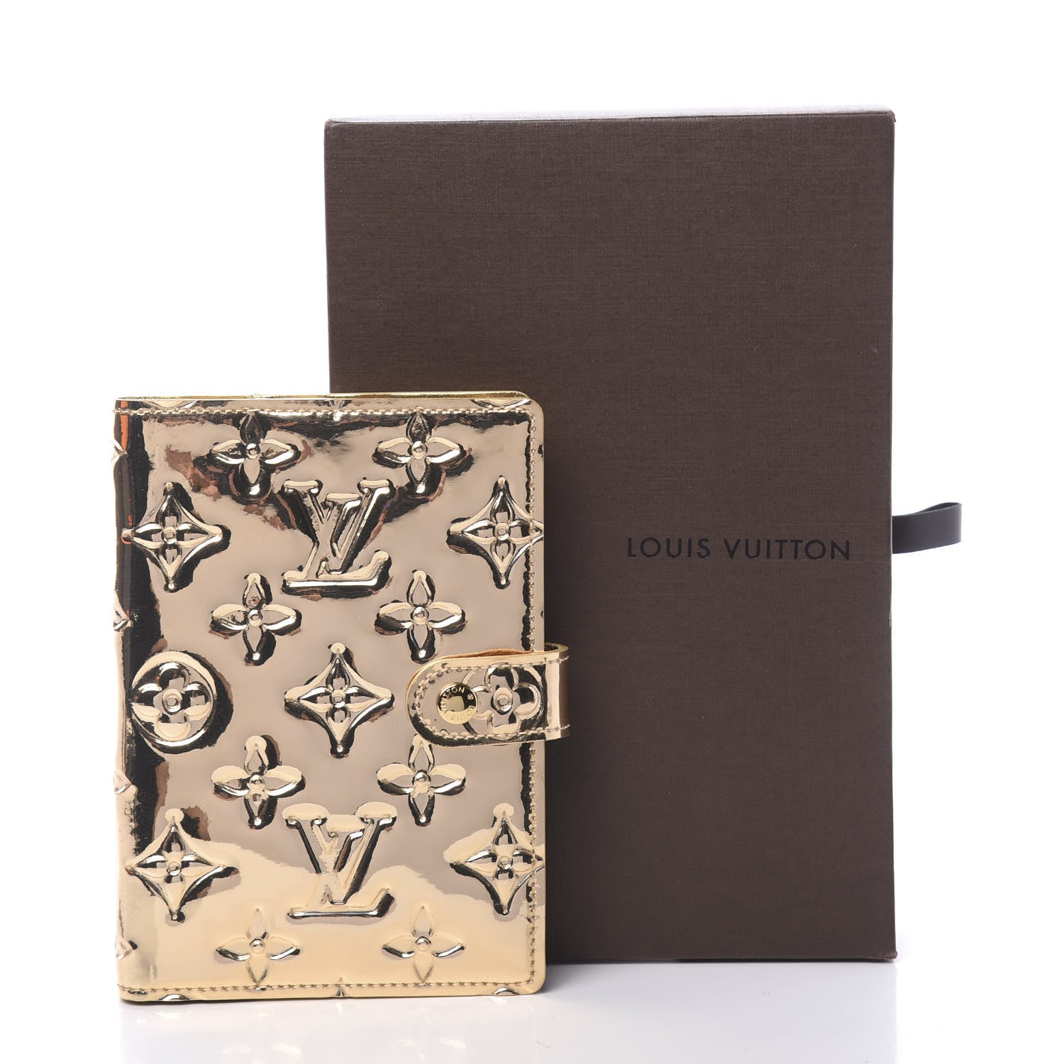 Louis Vuitton Monogram Miroir Small Ring Agenda Gold 7 of 7
