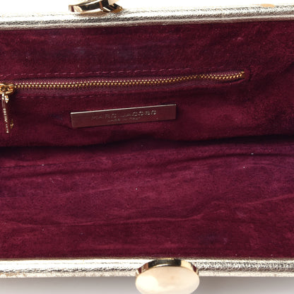 Marc Jacobs Metallic Calfskin Quilted Stam Clutch Gold 5 of 11