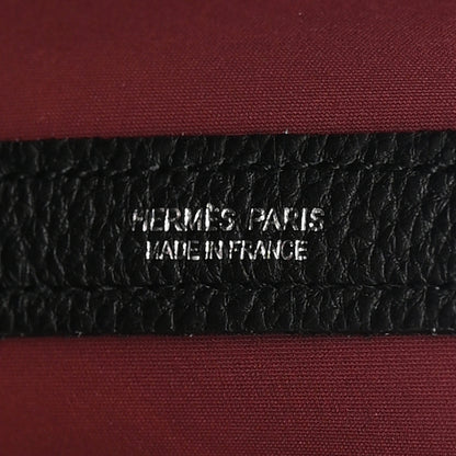 Hermes Toile Militaire Negonda Verso Garden Party Tote 36 MM Black Rouge H 6 of 13