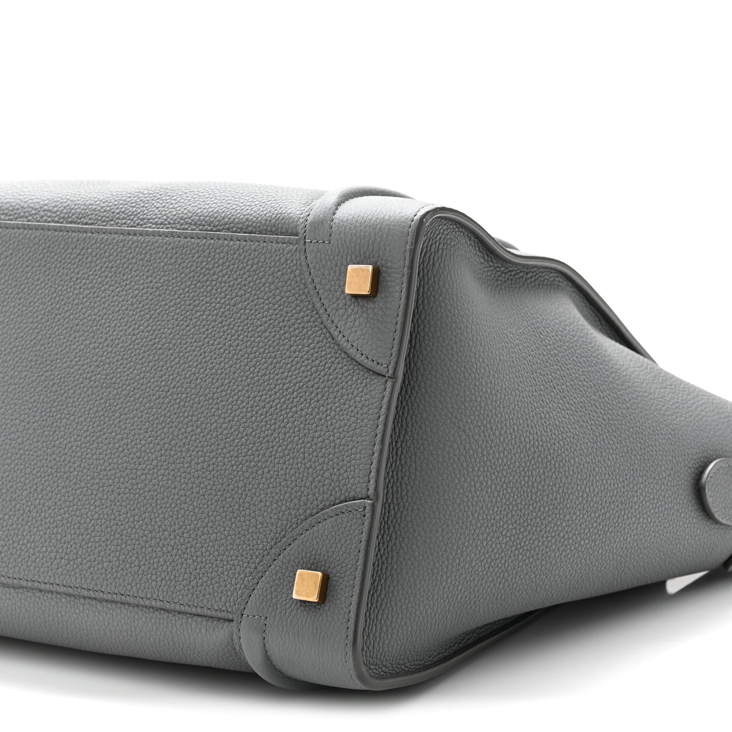 Drummed Calfskin Mini Luggage Kohl