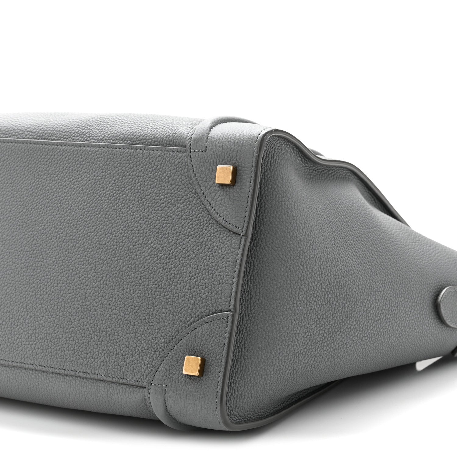 Celine Drummed Calfskin Mini Luggage Kohl 10 of 11