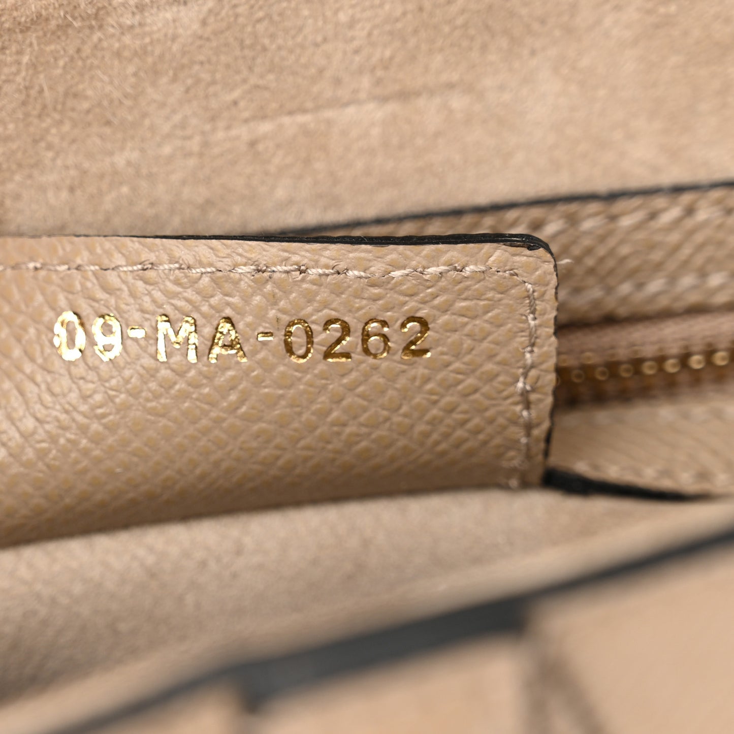 Grained Calfskin Saddle Bag With Strap Warm Taupe