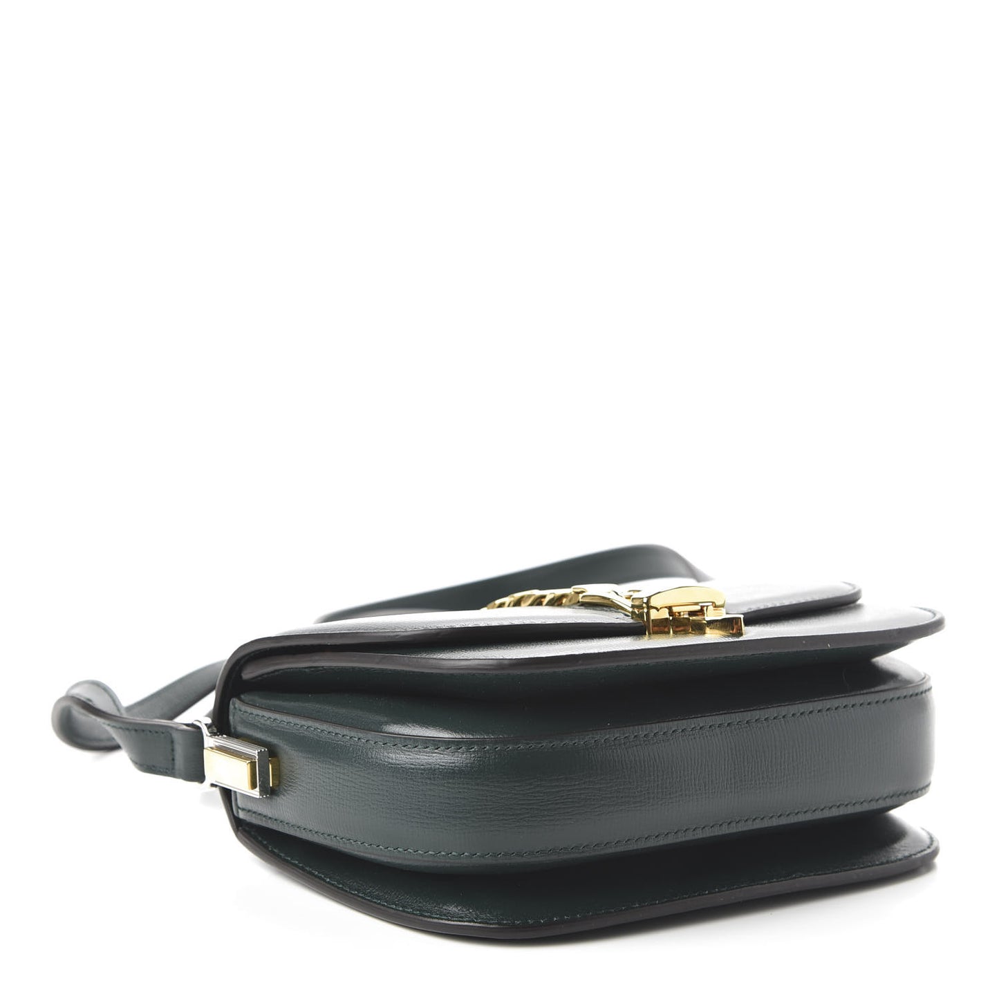 Azalea Calfskin Mini Sylvie 1969 Flap Messenger Bag Green