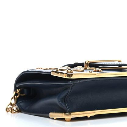 Prada City Calf Saffiano Astrology Cahier Bag Black 7 of 8