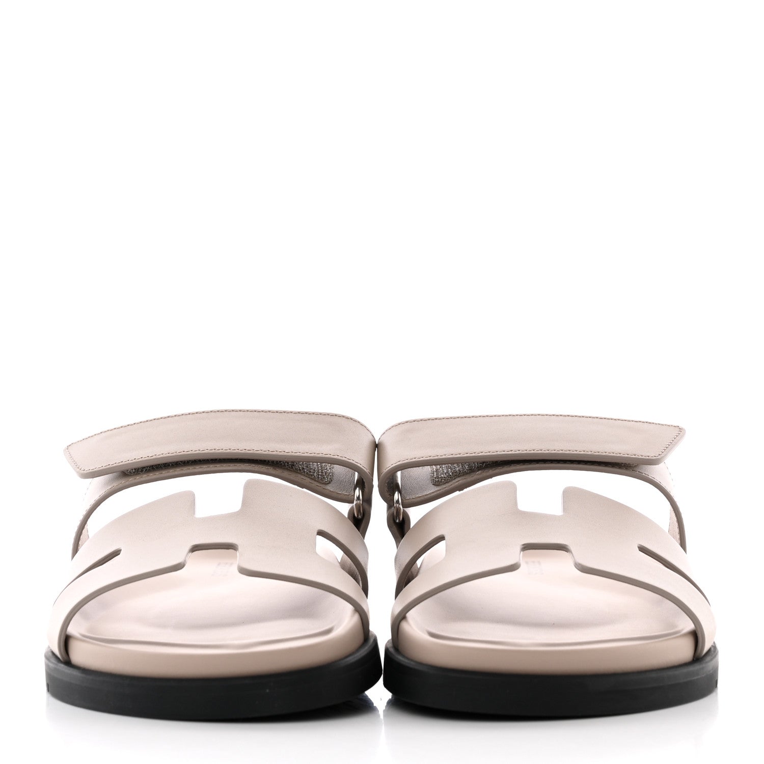 Hermes Calfskin Womens Chypre Sandals 36 Beige Mastic 2 of 15